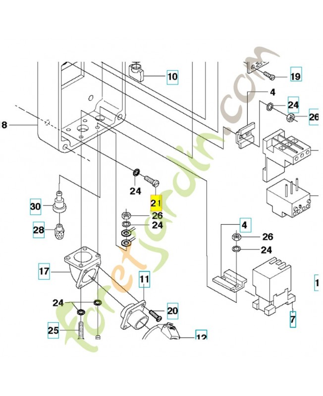 vis 723132501 Pièce détachée Husqvarna