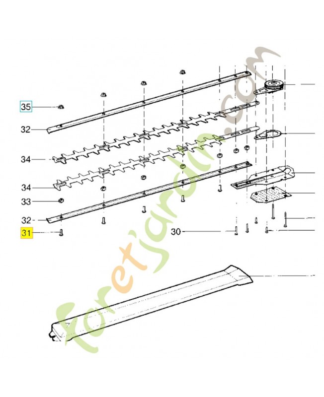 vis  M 5X16 520363401. Pièce détachée Husqvarna