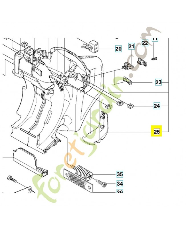 Support 588198201. Pièce détachée Husqvarna Support 588198201. Pièce détachée Husqvarna