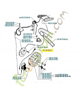 Cable 501839803. Pièce de rechange Husqvarna