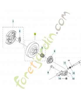 Tambour d'embrayage complet référence 505398801