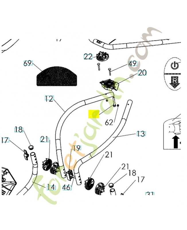 vis 531008510. Pièce détachée Husqvarna