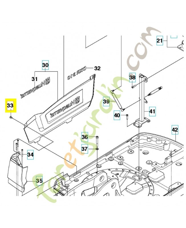 vis 588464301. Pièce détachée Husqvarna