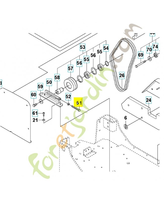 vis 581706401- Pièce détachée Husqvarna