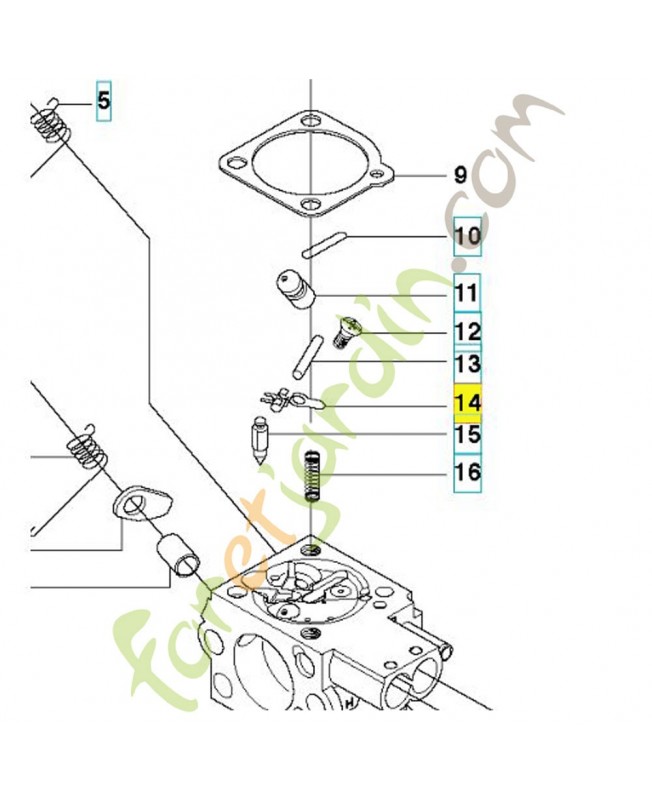 Ressort de levier 503665901. Pièce de rechange Husqvarna Ressort de levier 503665901. Pièce de rechange Husqvarna