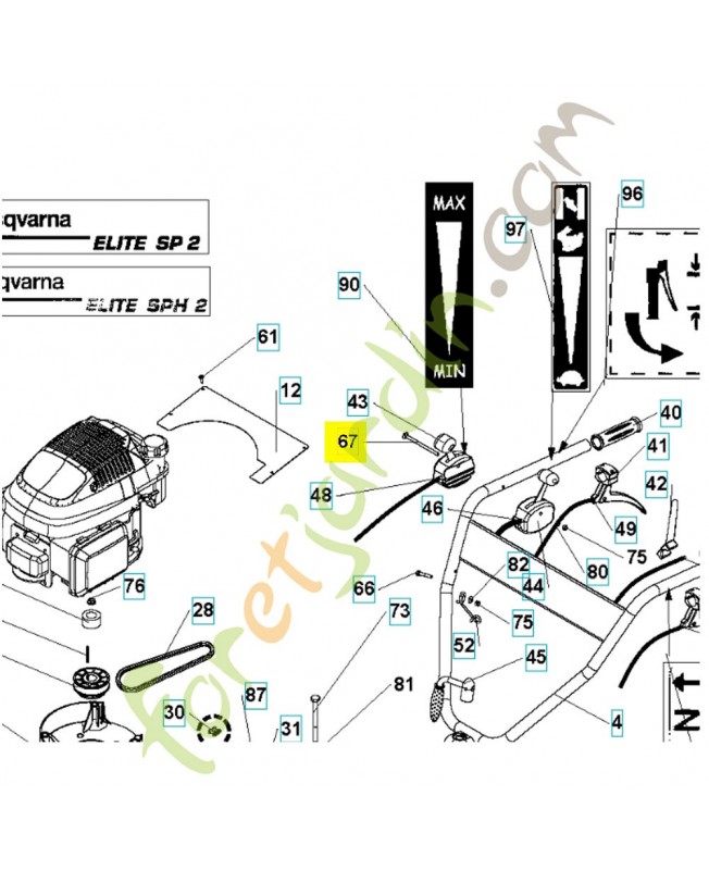 vis 531009448- Pièce détachée Husqvarna