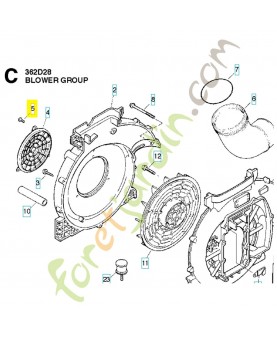 vis 514326201 - Pièce détachée Husqvarna