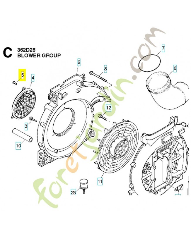 vis 514326201 - Pièce détachée Husqvarna