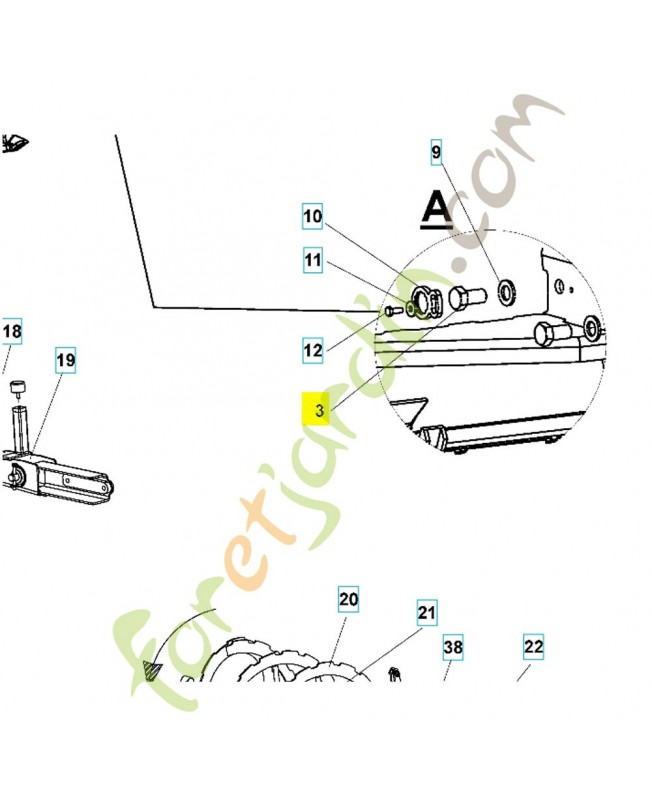 vis 529656601. Pièce détachée Husqvarna