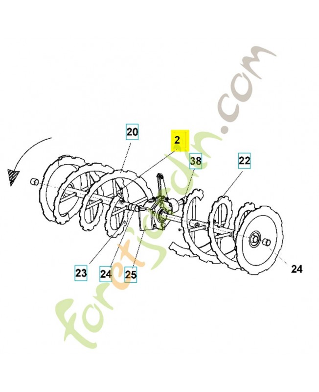 vis outil outil 529656701 - Pièce détachée Husqvarna. 