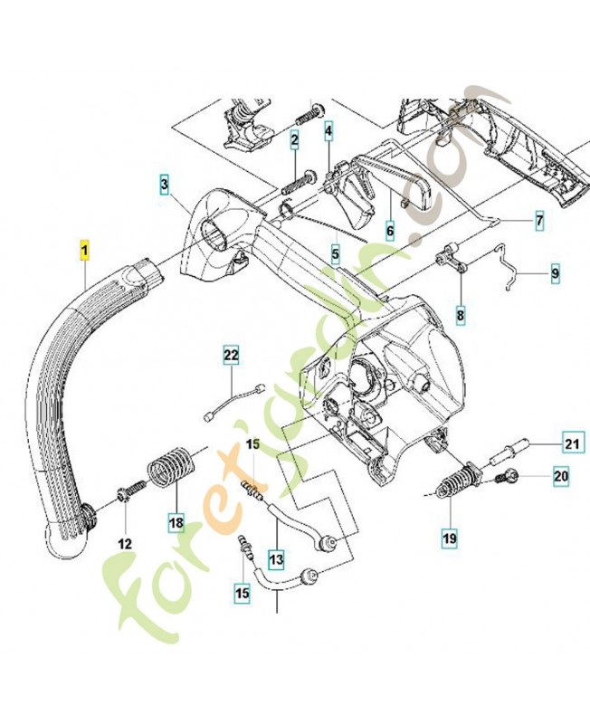 poignée avant référence 587877801