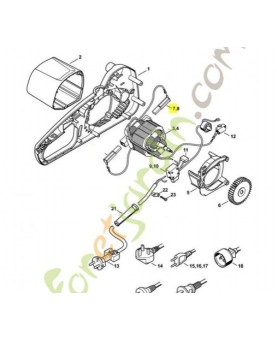Balais de charbon 230 V Stihl réf.1208-600-2704