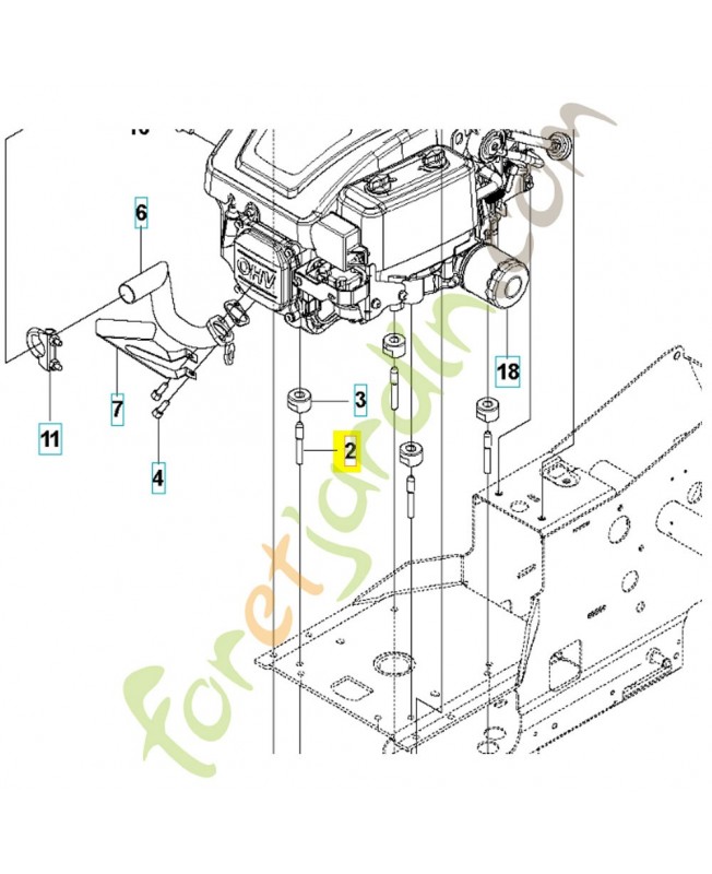 vis 578207502 - Pièce détachée Husqvarna
