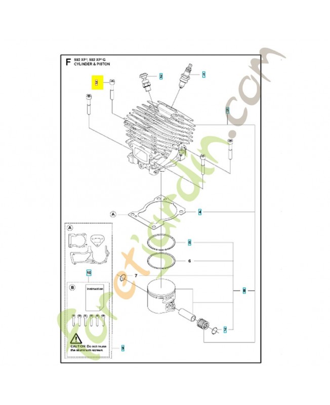 vis 596682802 - Pièce détachée Husqvarna