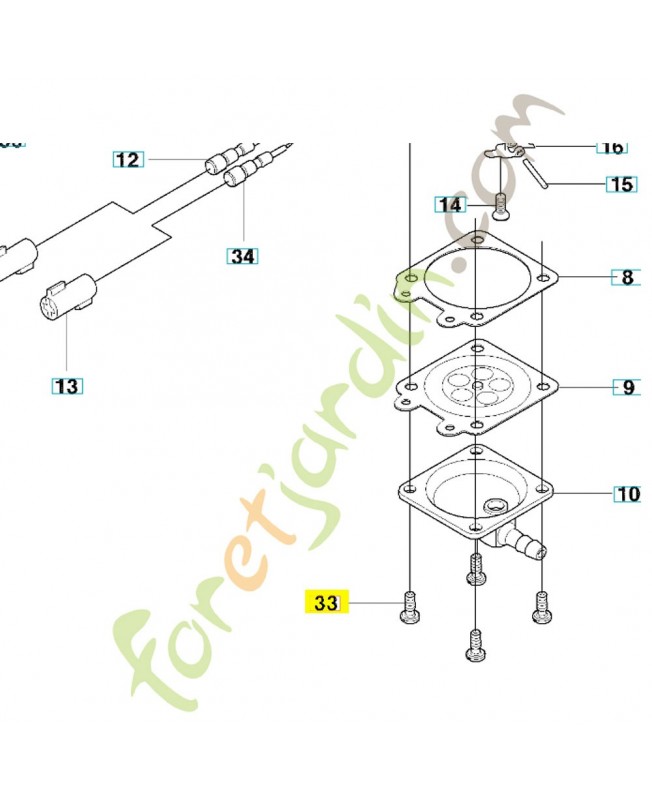 vis 505057801- Pièce détachée Husqvarna