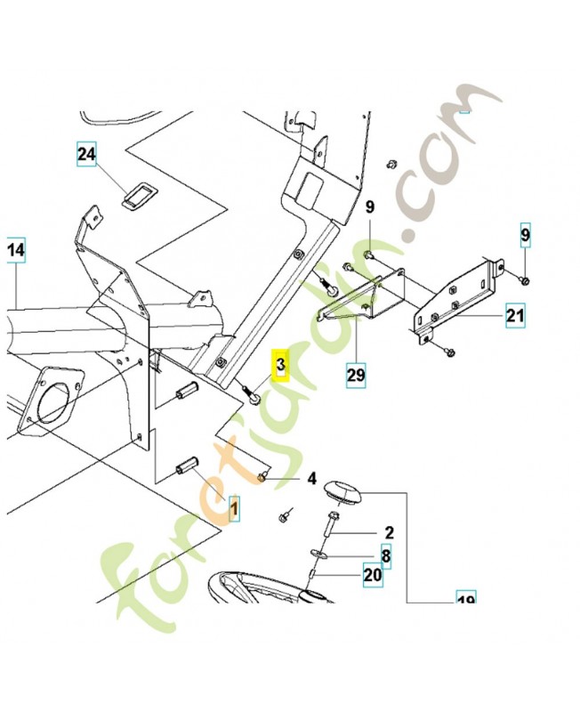 vis 506570101. Pièce détachée Husqvarna