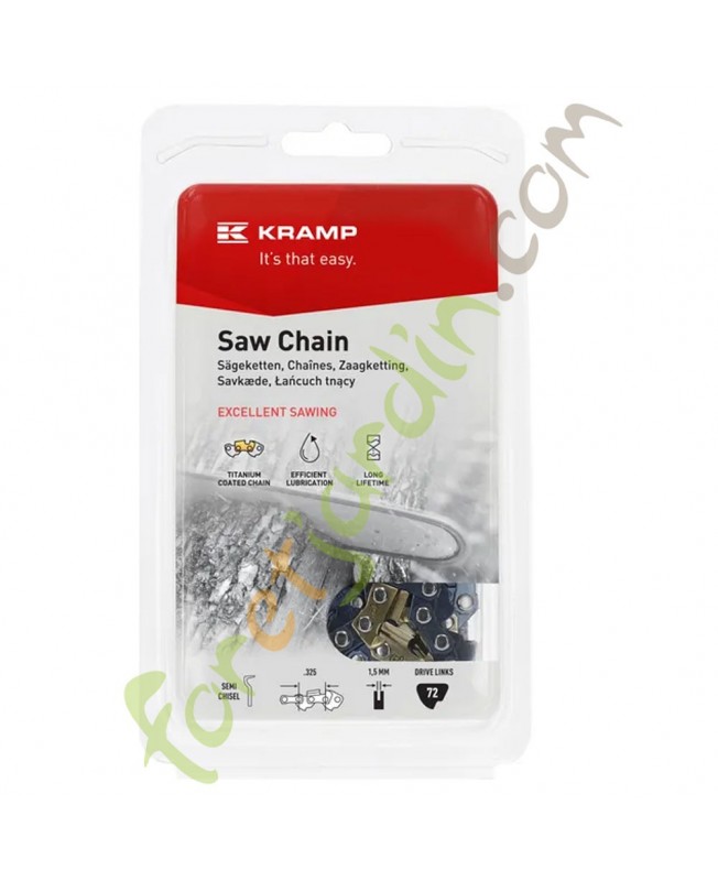 Chaine tronconneuse 45 cm kramp titane 32515C72KR Chaine tronconneuse 45 cm kramp titane 32515C72KR