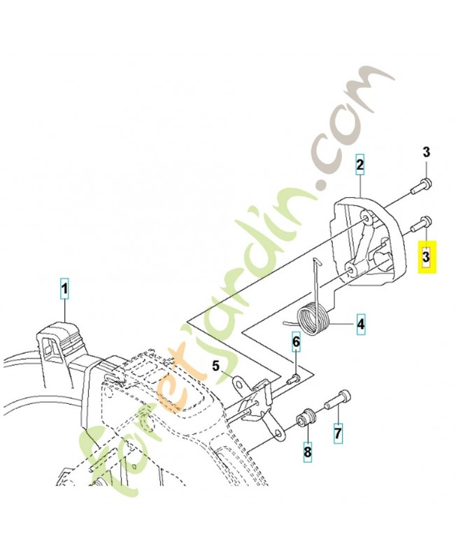 vis 525755112. Pièce détachée Husqvarna
