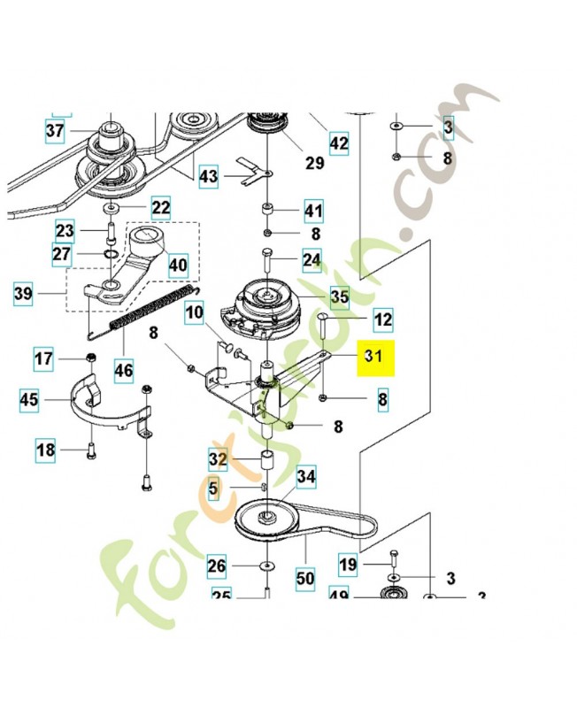 Support 590040001. Pièce détachée Husqvarna
