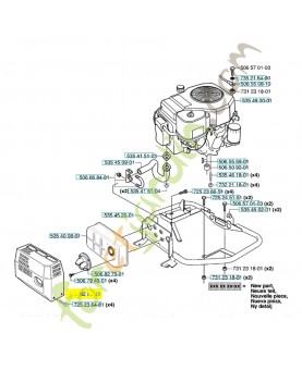 Protecteur 506828203. Pièce détachée Husqvarna