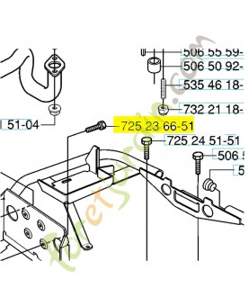 Vis 725236651. Pièce de rechange Husqvarna