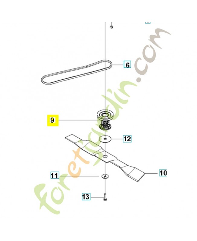 support de lame 501110701. Pièce détachée Husqvarna