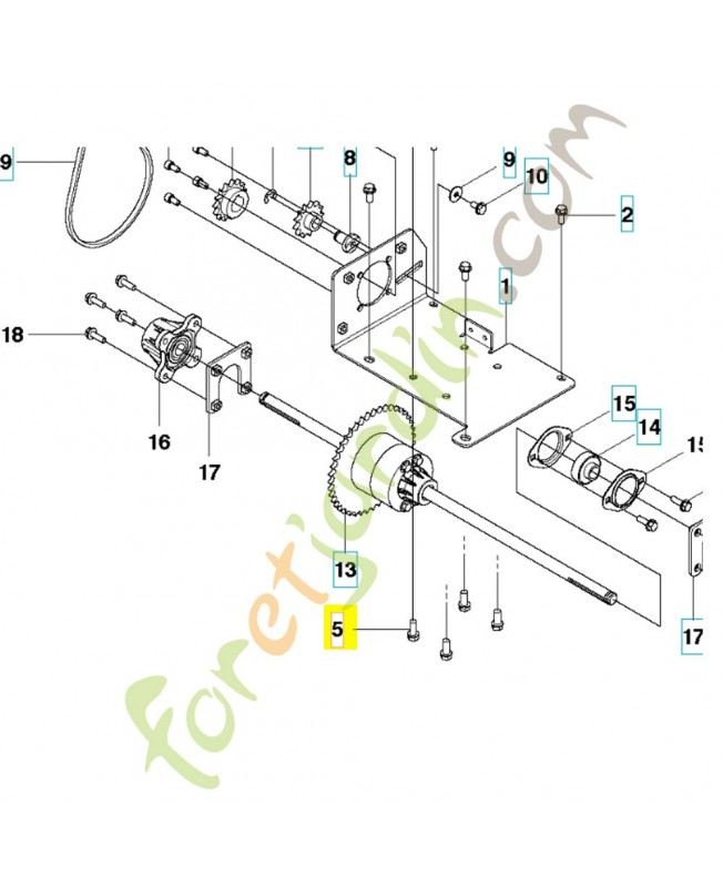 vis 578271601. Pièce détachée Husqvarna