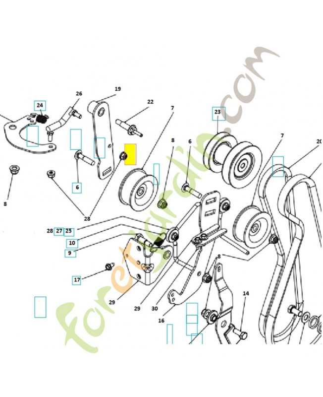 ecrou 589290801 - Pièce détachée Husqvarna