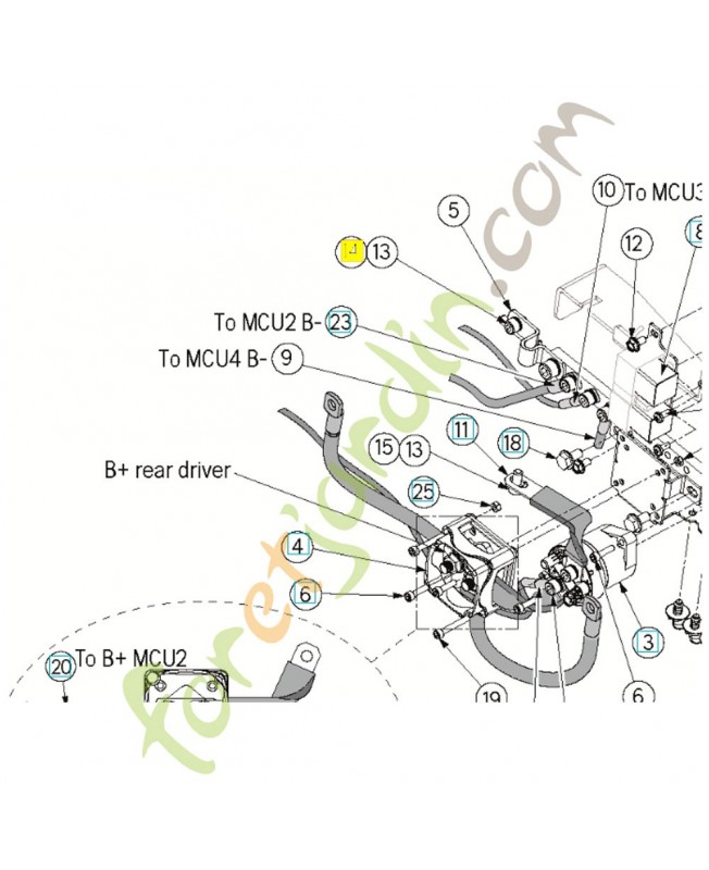 vis  M8X12 597887503. Pièce détachée Husqvarna