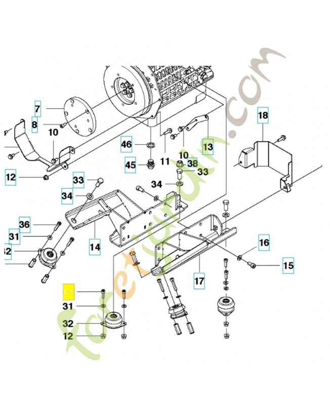 Vis 725545301. Pièce détachée Husqvarna
