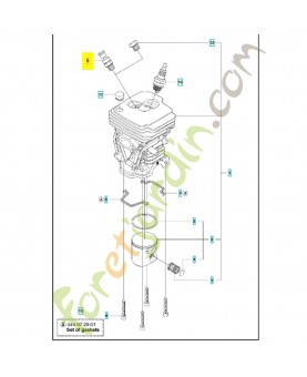 soupape de decompression 544870701- Pièce de détachée Husqvarna