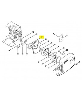 Pignon stihl ref. 1206-640-4700
