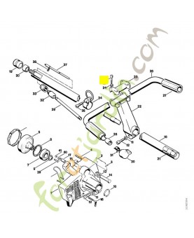 Vis cylindrique m6 x 35 9045-319-1380. Pièce de rechange Sithl / Vicking