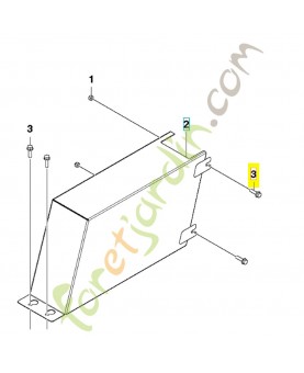 vis husqvarna 542167925 et  585972801- Pièce détachée Husqvarna