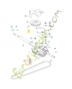 Axe 539113100. Pièce de rechange Husqvarna