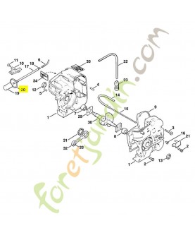 Collier de serrage 0000-903-1506. Pièce détachée Stihl / Vicking