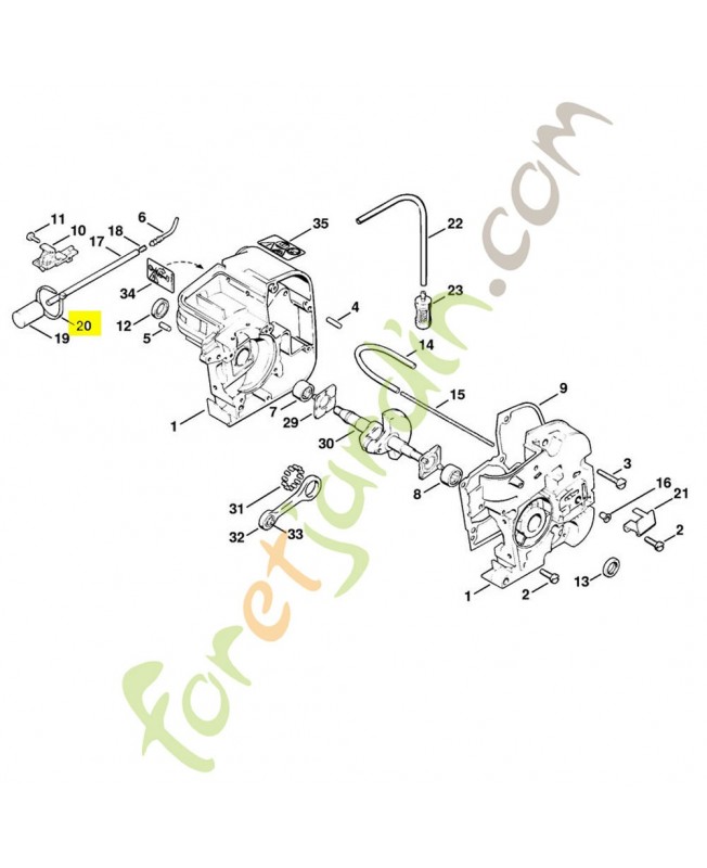 Collier de serrage 0000-903-1506. Pièce détachée Stihl / Vicking