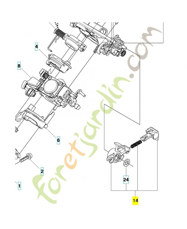 commande 544359902- Pièce de détachée Husqvarna