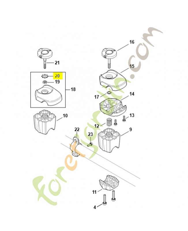 Anneau dente 24x0,5 9451-621-2925. Pièce de rechange Sithl / Vicking 
