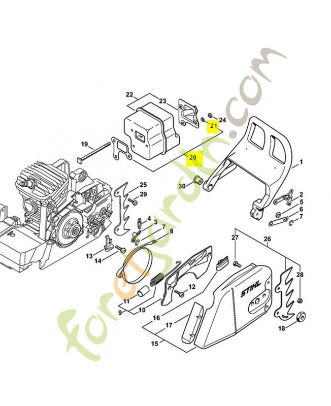Joint de silencieux 1127-149-0600. Pièce détachée Stihl / Vicking