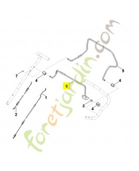 Levier de commande 6364-764-0210. Pièce détachée Stihl / Vicking