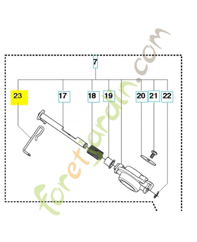 Barre 502080901. Pièce de rechange Husqvarna Barre 502080901. Pièce de rechange Husqvarna