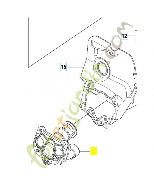 Tuyau 583964103. Pièce de rechange Husqvarna Tuyau 583964103. Pièce de rechange Husqvarna