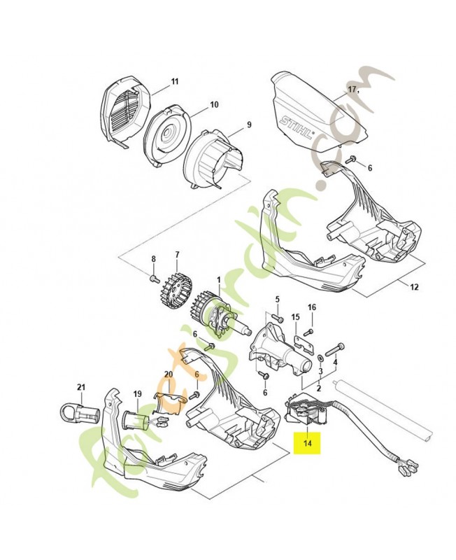Module électronique stihl ref. 4867-430-1400