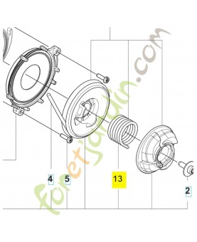 Ressort 582644902 et 582644901. Pièce détachée Husqvarna
