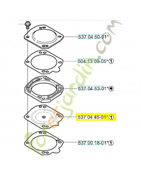 Membrane référence 537044501 husqvarna