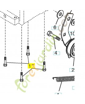 Boulon 532150406. Pièce détachée Husqvarna remplace référence 531212851