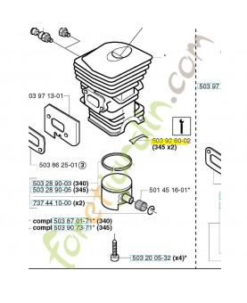 Plaque 503926002. Pièce de rechange Husqvarna 