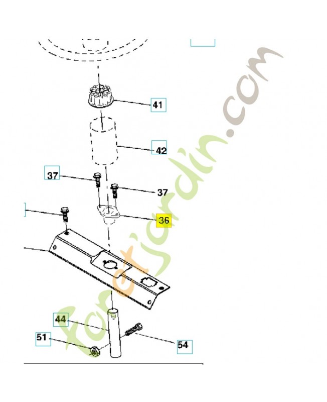Amortisseur 532155107 Pièce de détachée Husqvarna