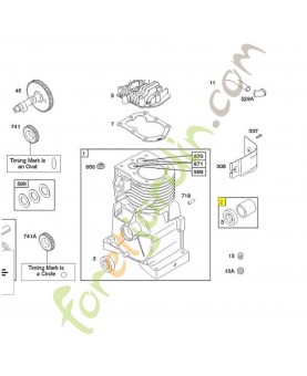 796961 Kit joint d étancheité 0003-000-2395. Pièce de rechange pour moteur thermique Briggs et Straton
